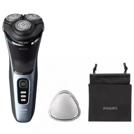 Philips S3243/12 Afeitadora Eléctrica Shaver Serie 3000 - Cabezales 5D, 27 Cuchillas Autoafilables, Wet & Dry, Inalámbrica, 60 Min Autonomía, Color Storm Blue, con Funda de Viaje